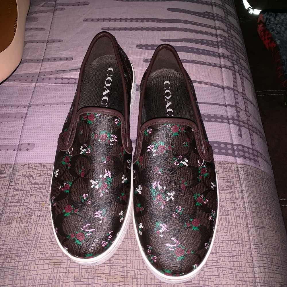 COACH SLIPON FLORAL SNEAKER